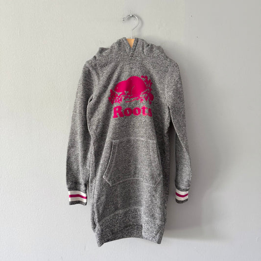 Roots / Salt and pepper hoodie dress / 5-6Y