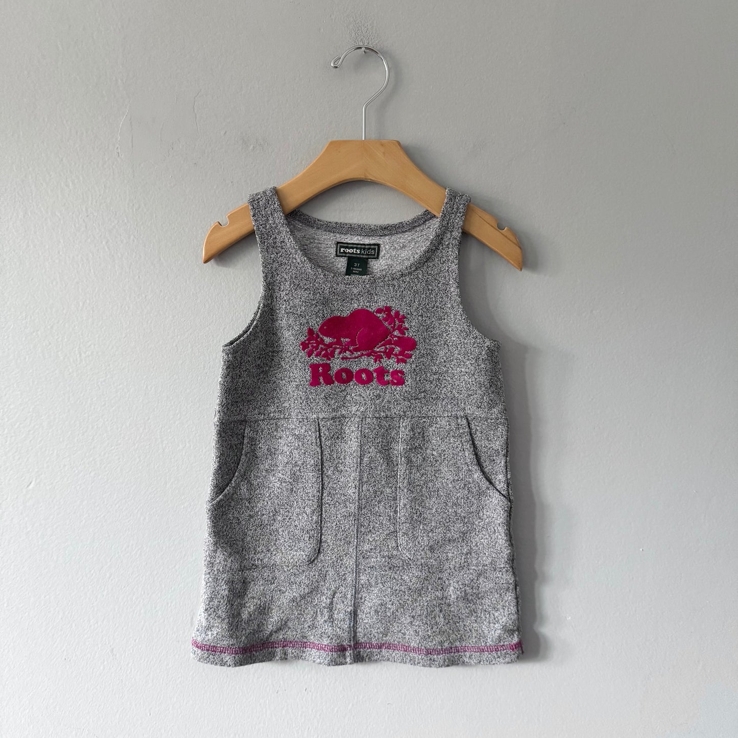 Roots / Salt and pepper tank dress / 3T