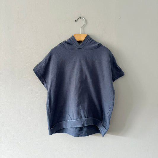 Zara / Blue short sleeve hoodie / 4-5Y