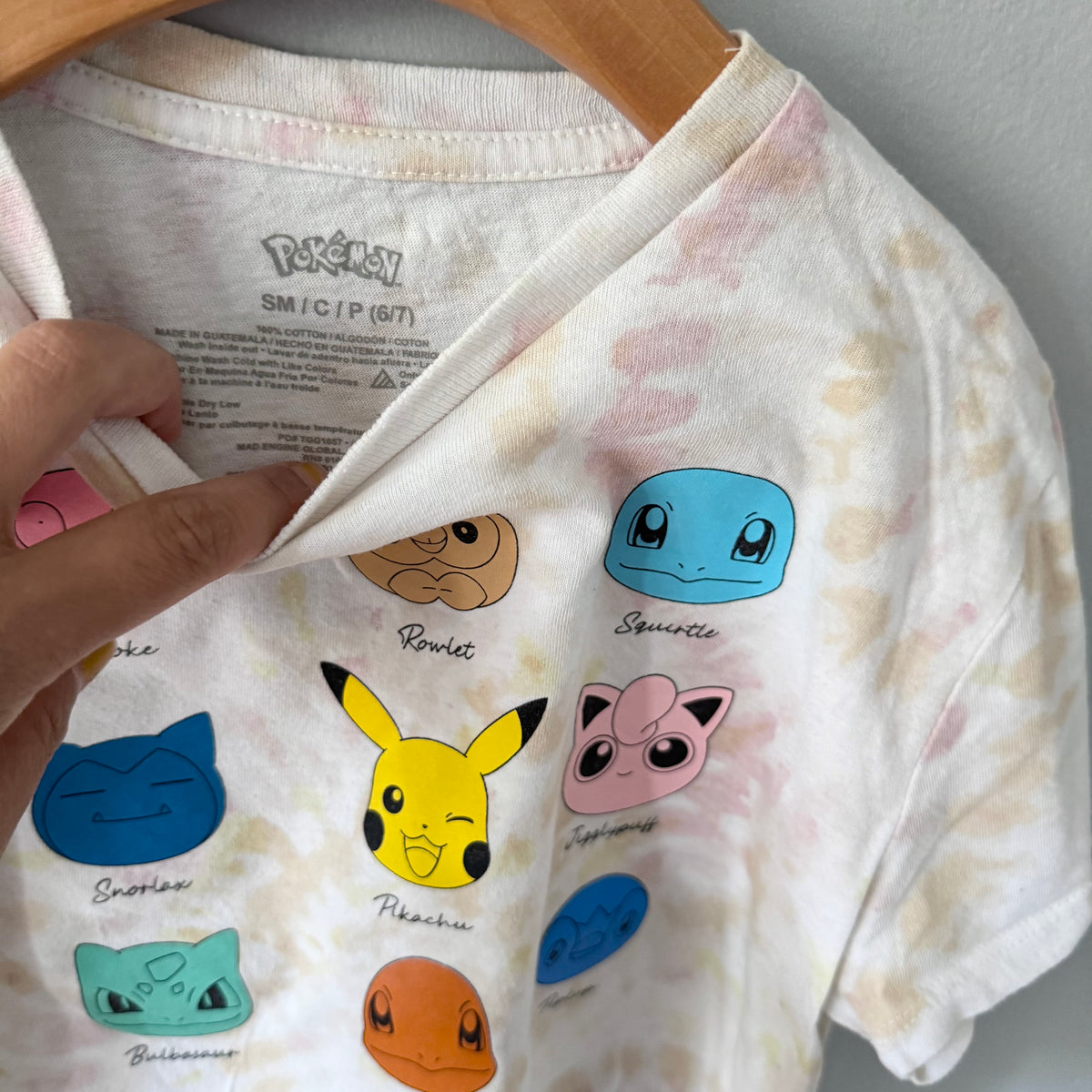Pokemon / Tie dye T-shirt / 6-7Y