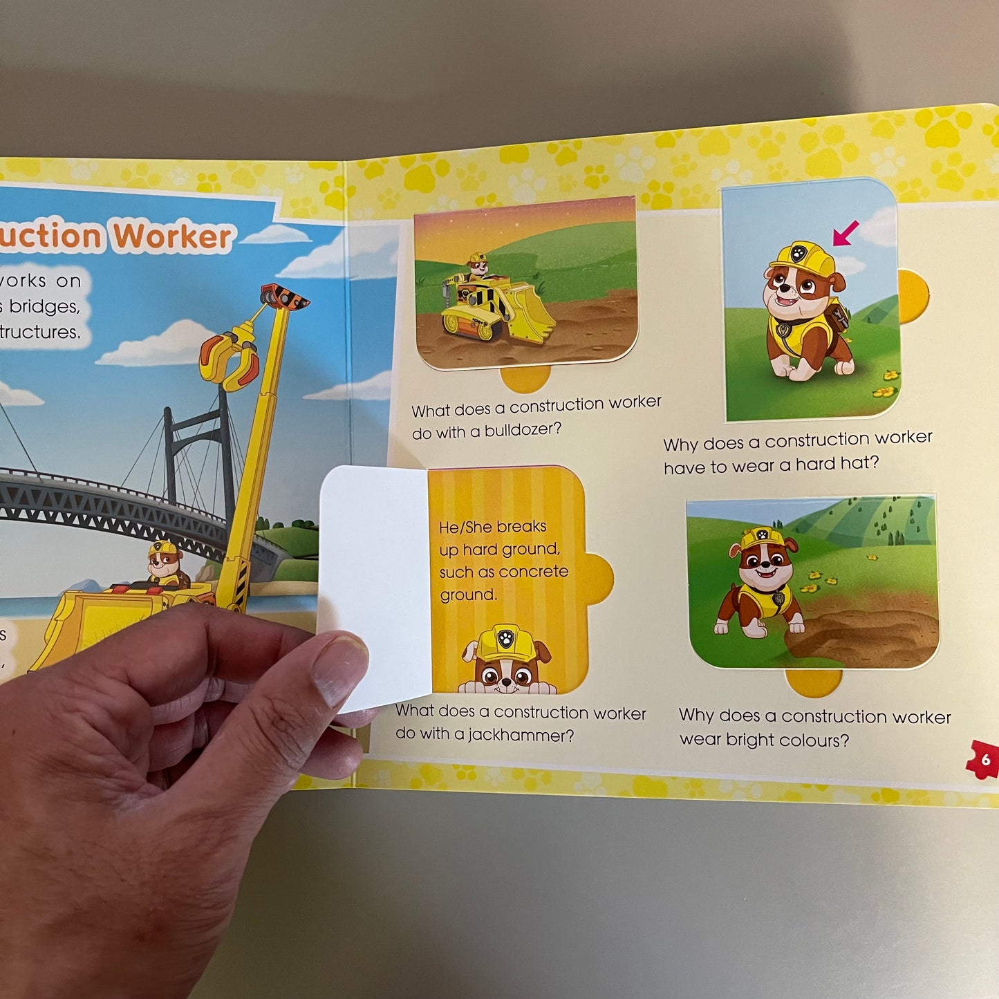 Paw Patrol - Questions and Answers About Jobs and Occupations (Lift-the-flap Book)