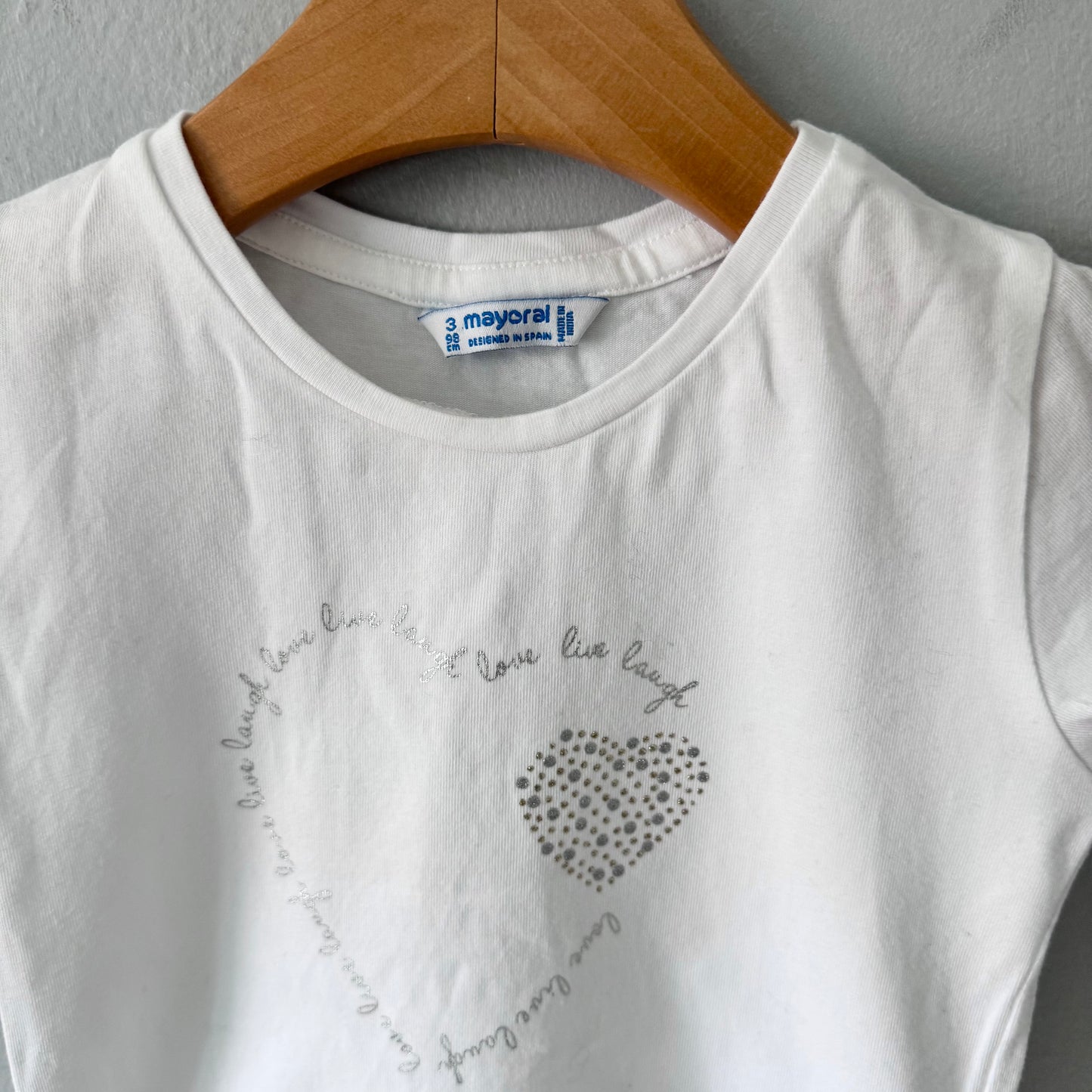Mayoral / White T-shirt / 3Y
