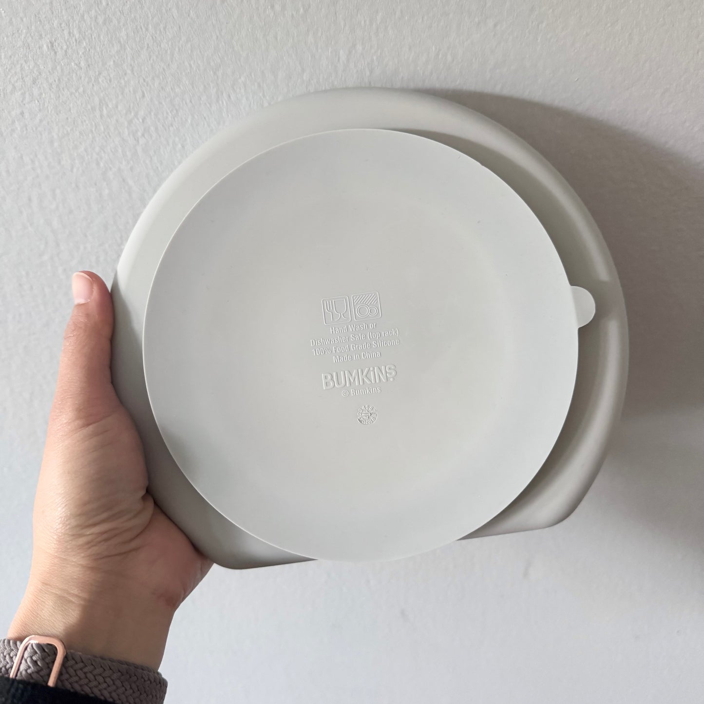 Bumkins	/ Silicone meal plate - Light grey