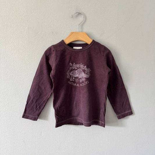 Roots Vintage / Long sleeve top - dark brown / 3T