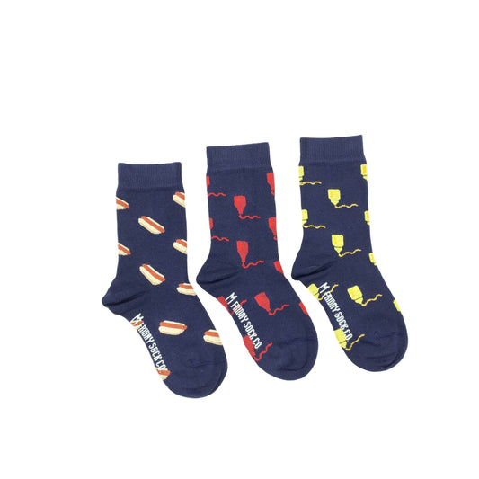 Friday Sock Co. / Kid’s Socks | Hot Dogs and Condiments | Small (Age 2-4)