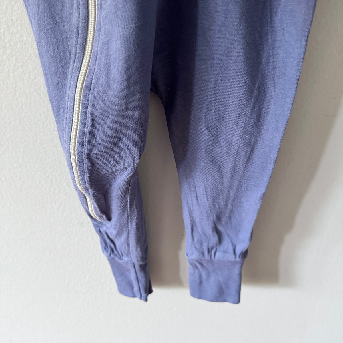 Mini mioche / Blue purple biker romper / 12-18M