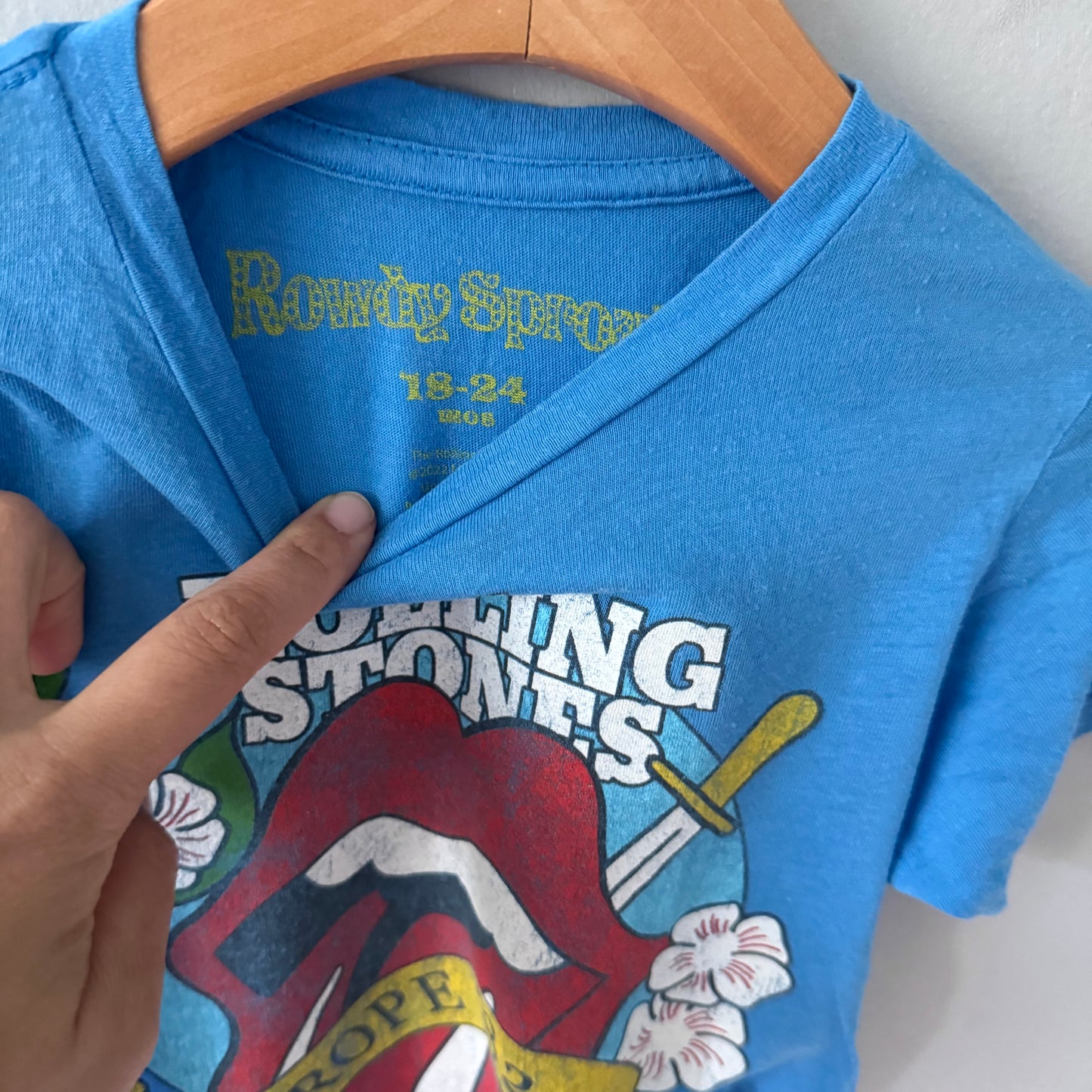 Rolling Stones / Blue T-shirt / 18-24M