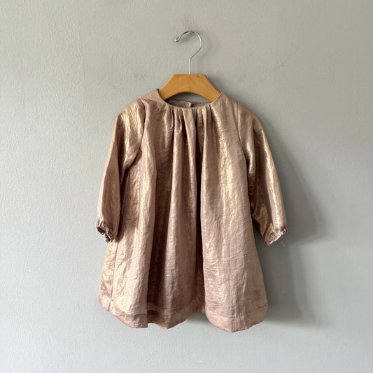 Gap  / Gold long sleeve dress / 2Y