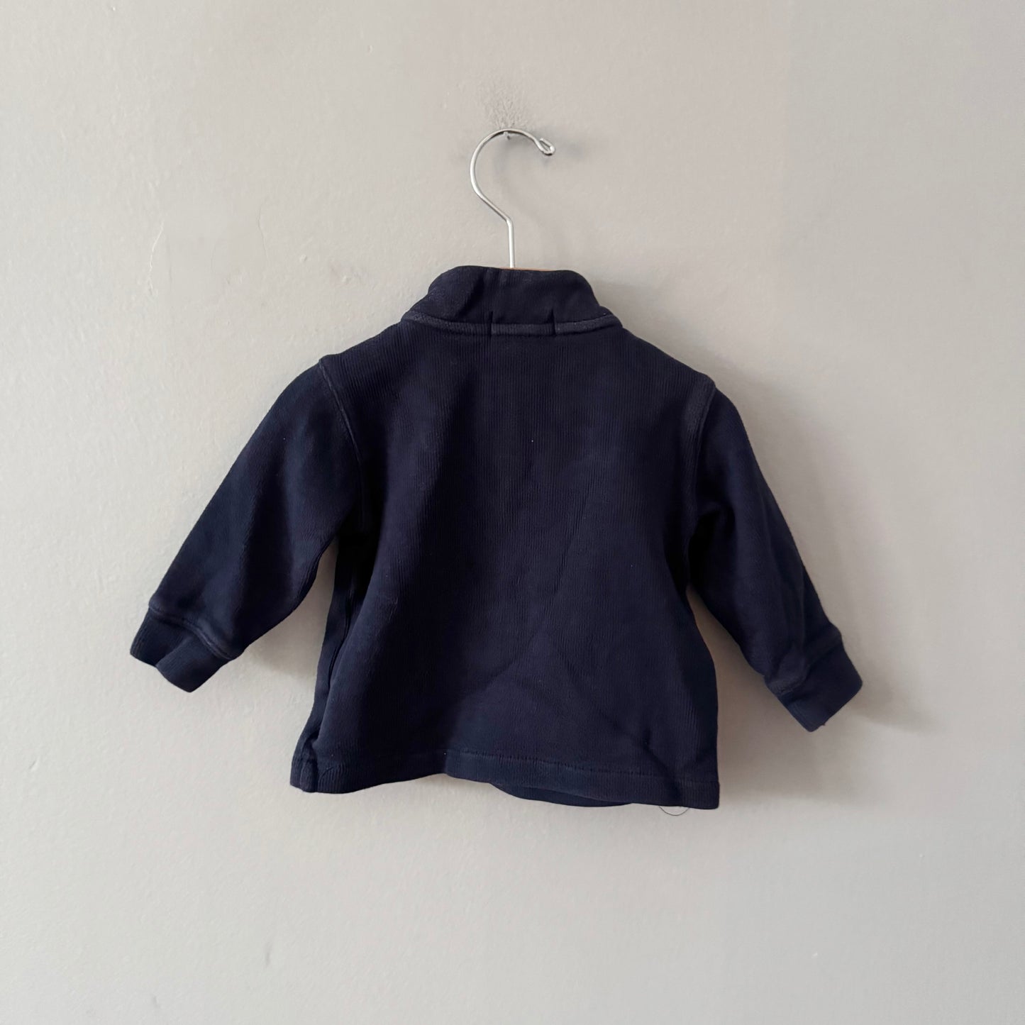 Polo Ralph Lauren / Navy half zip up crew top / 12M