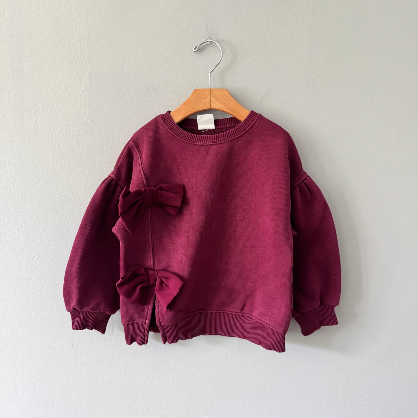 Zara / Burgundy sweatshirt / 6Y
