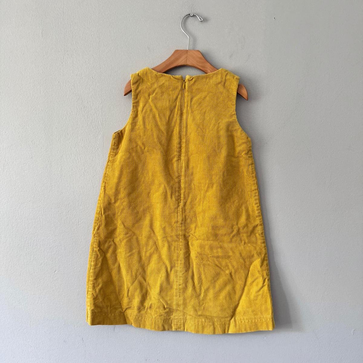 Mini boden / Yellow corduroy dress / 7-8Y