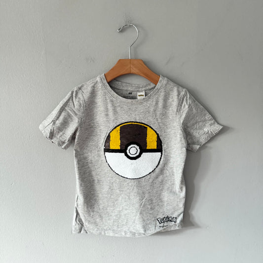 H&M x Pokemon / Light grey T-shirt / 4-6Y