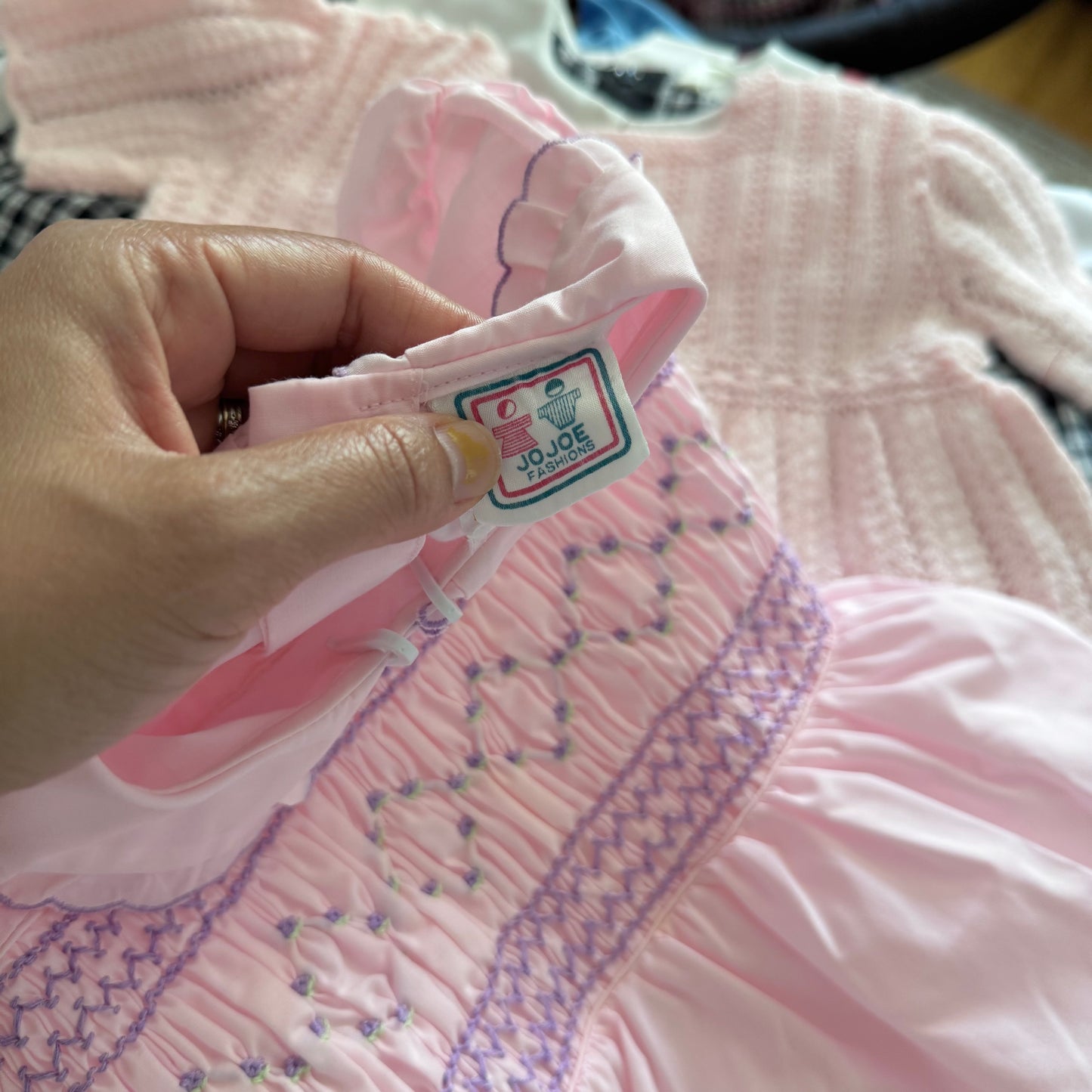 Vintage / Light pink blouse dress / 3Y