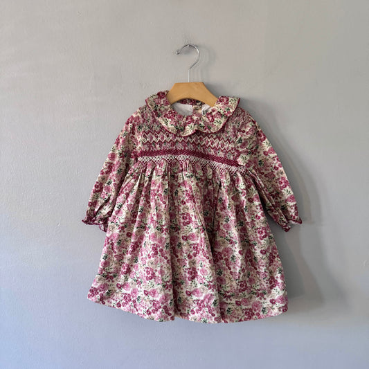 Coconut	/ Floral long sleeve dress / 4Y