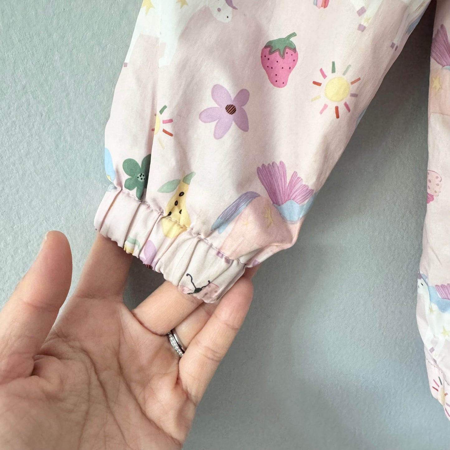 Next / Light pink unicorn windbreaker / 18-24M