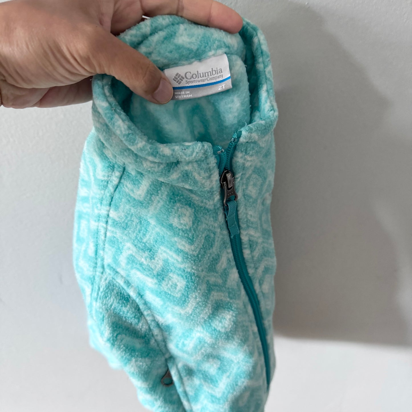Columbia / Mint green fleece jacket / 2T