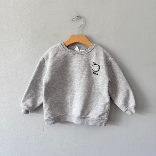 Zara / Light grey NYC sweatshirt / 2-3Y
