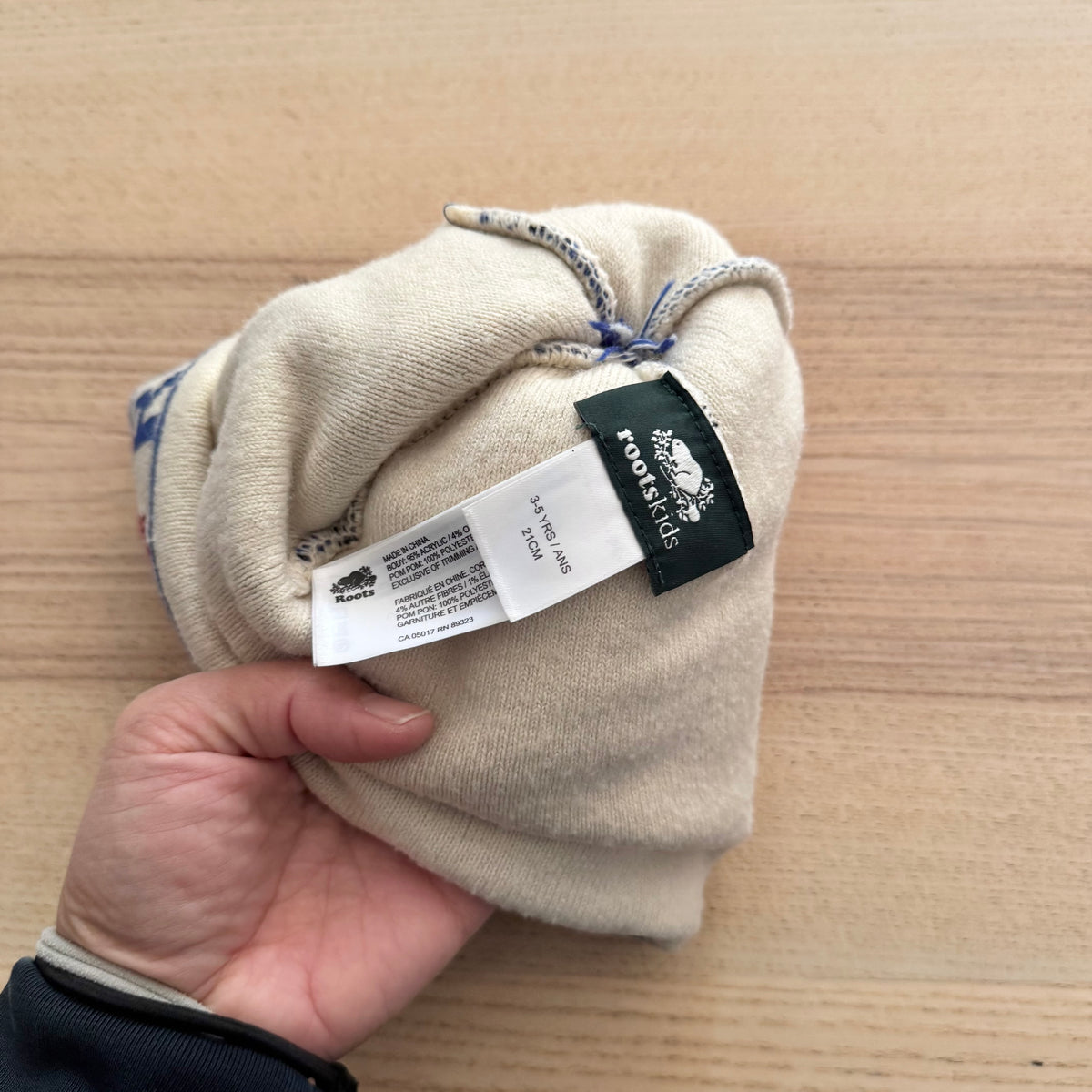 Roots / Canada Blue beanie / 3-5Y