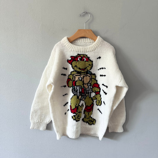 Handmade / Teenage mutant ninja turtles sweater / 7Y