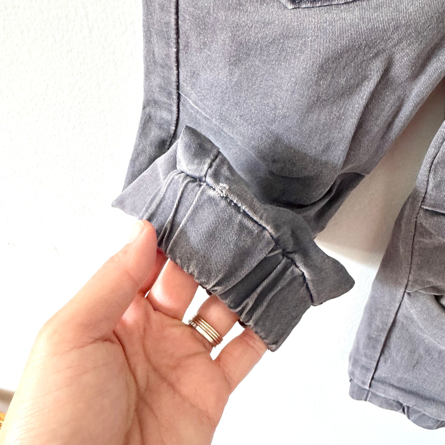 Deux par deux / Grey jogger chino / 4Y
