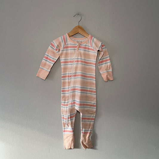 Sapling / Striped romper / 6-12M