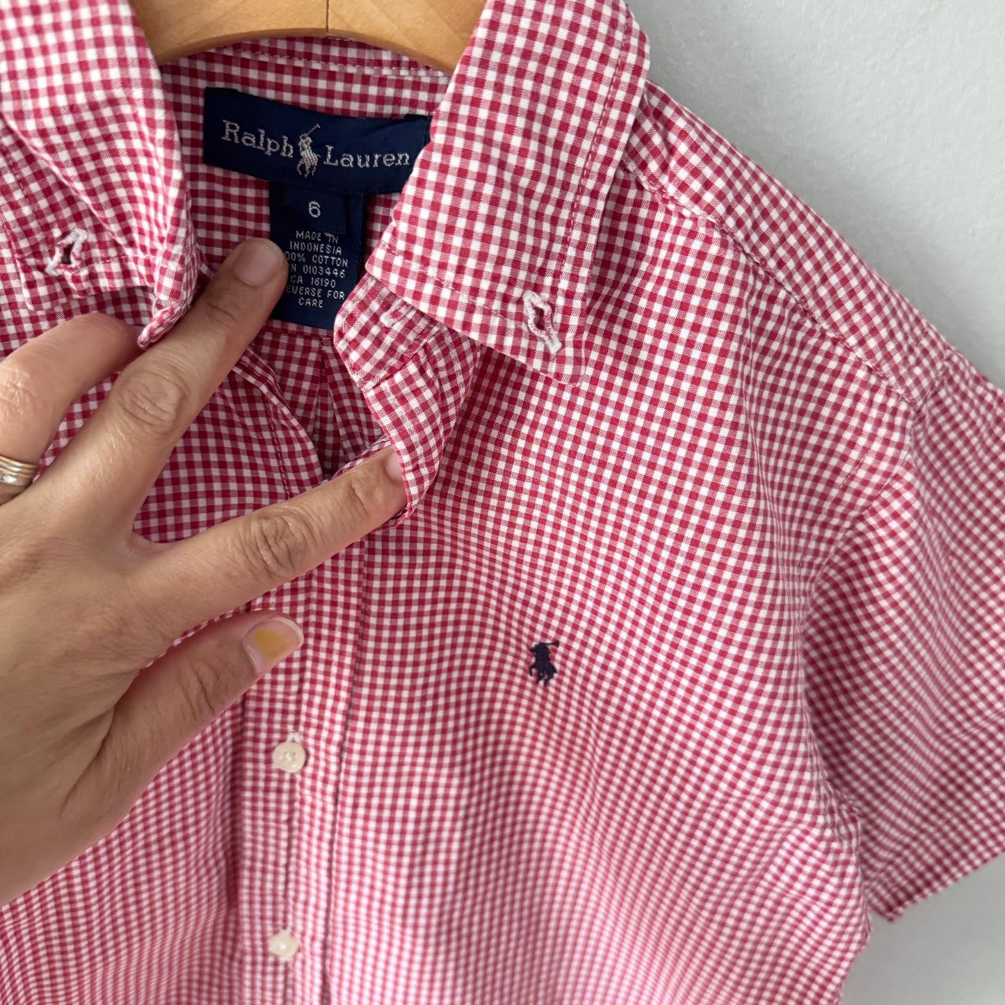 Polo Ralph Lauren / Gingham shirt / 6Y