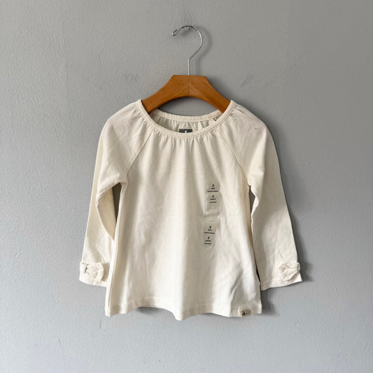 Gap / Manches longues blanches / 2 ans - Neuf avec étiquette