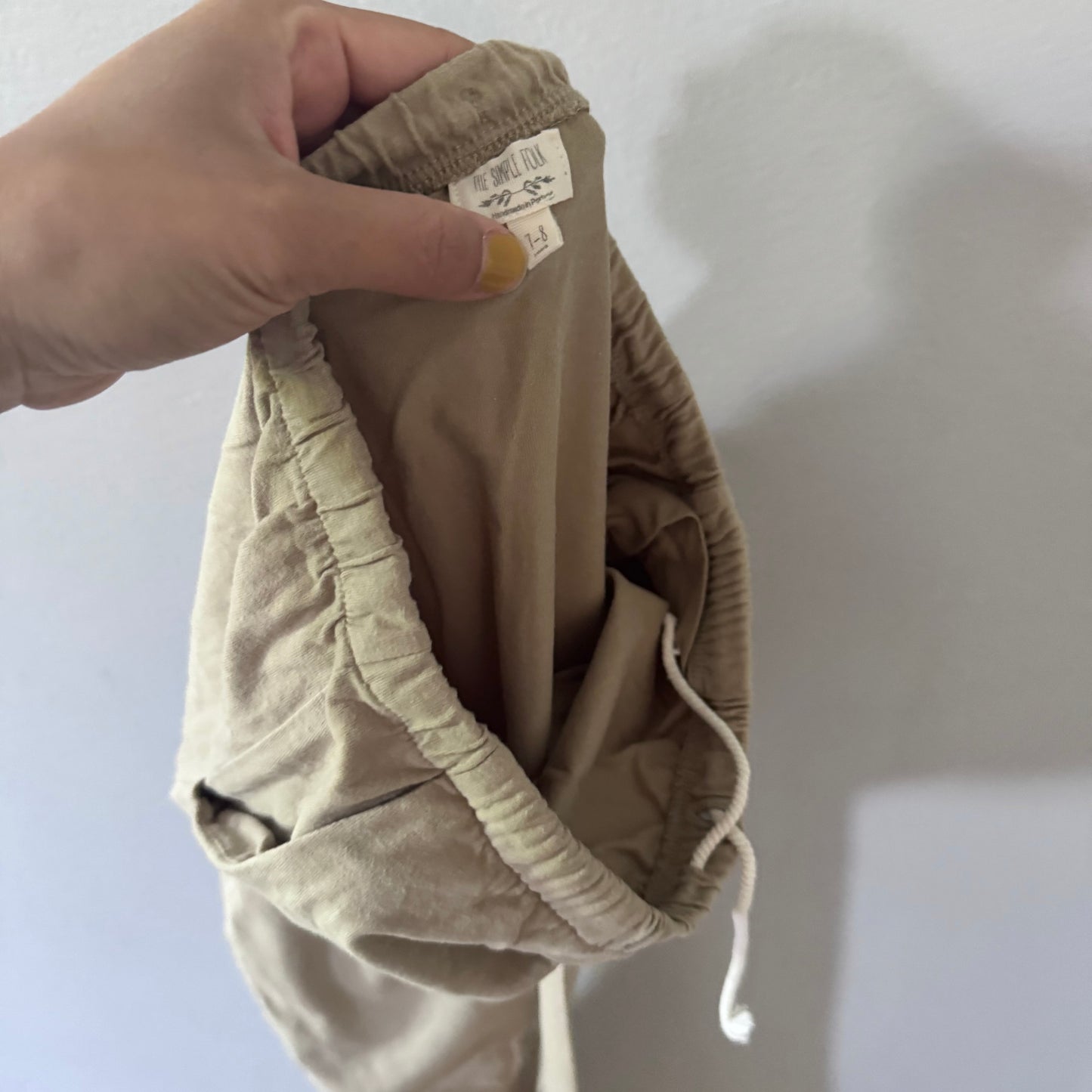 The Simple Folk / Beige harem pants / 7-8Y