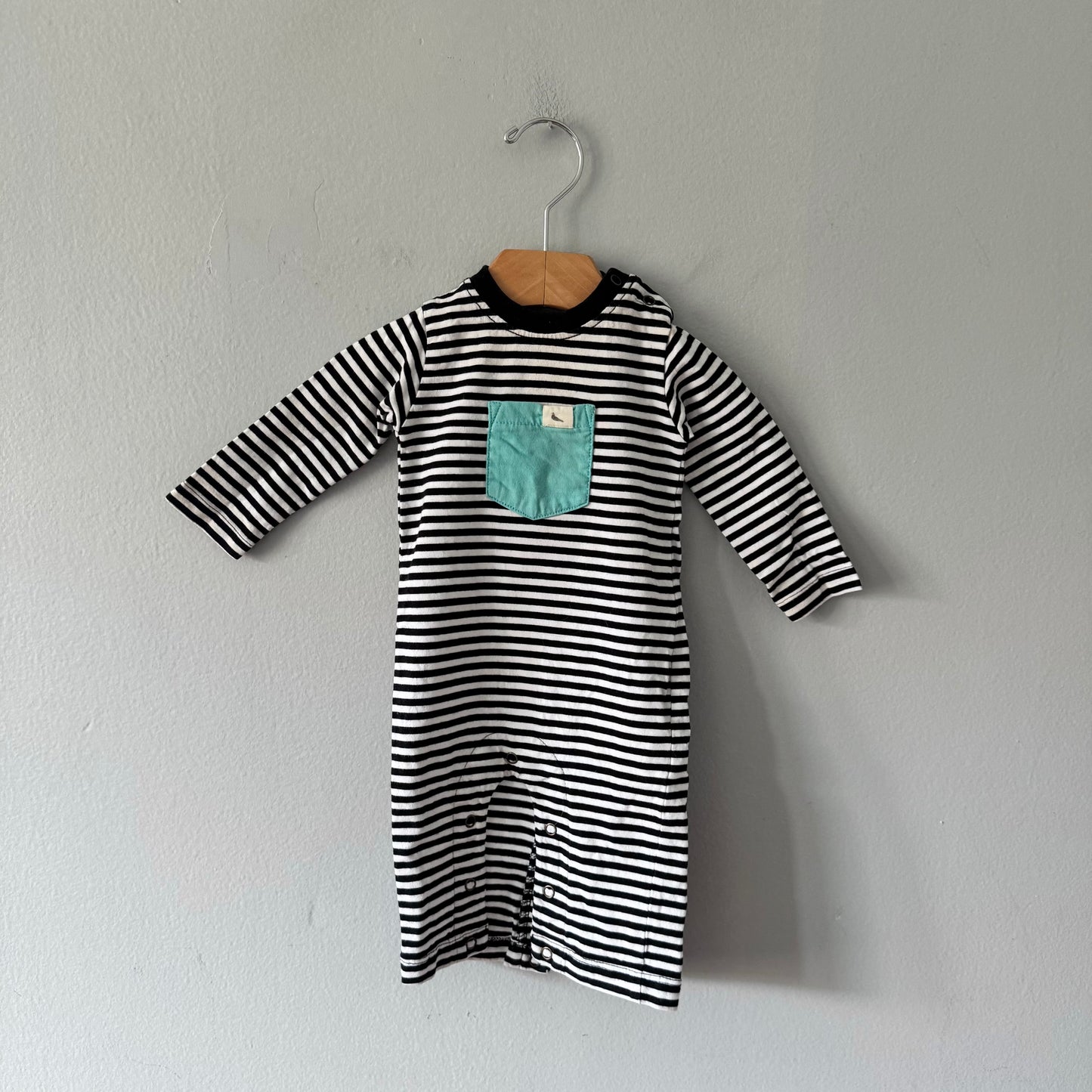 Turtledove London / Stripe romper / 0-3M