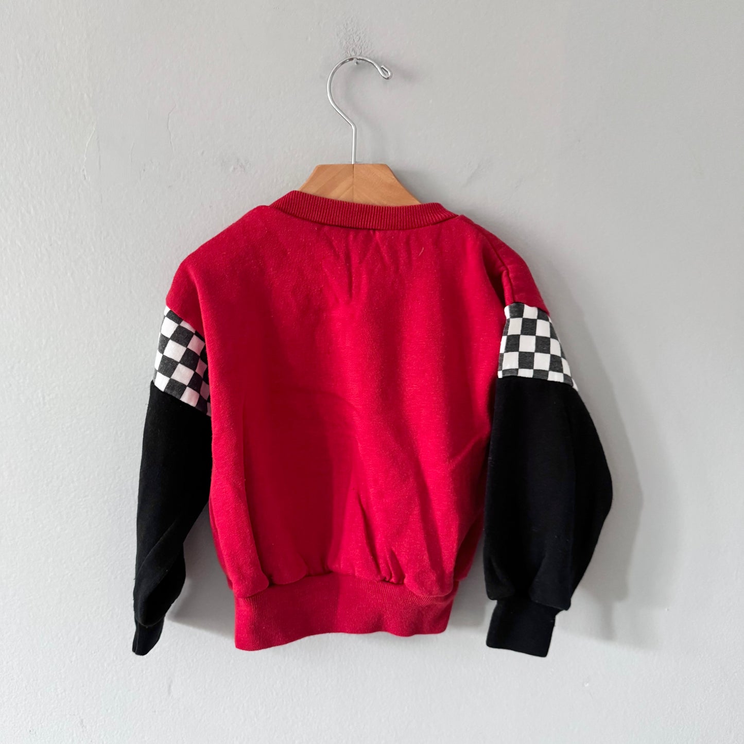Vintage / Red black race sweatshirt / 4T