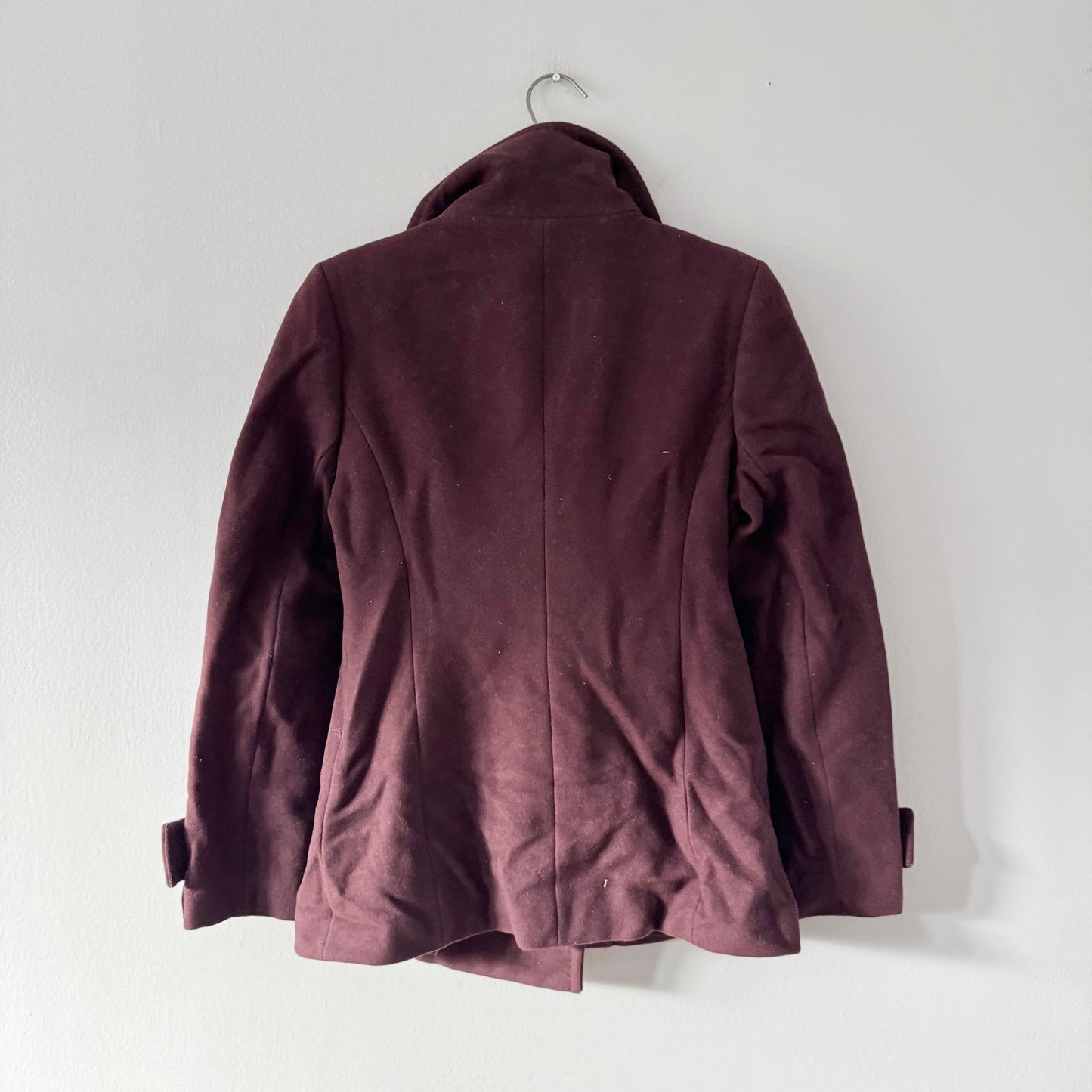 Babaton / Burgundy wool cashmere coat / Women M