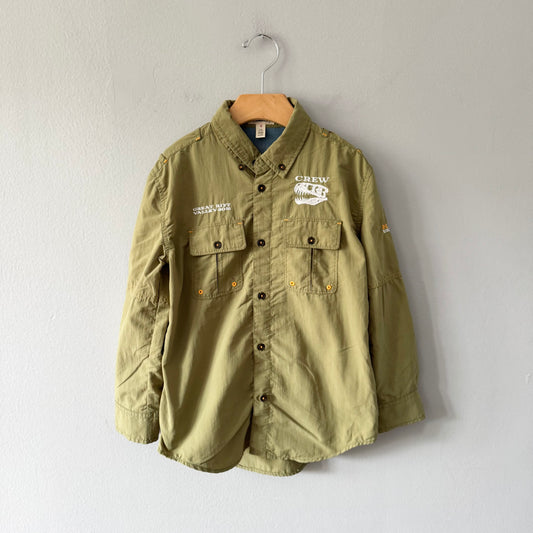 Hatley / Khaki shirt / 6Y
