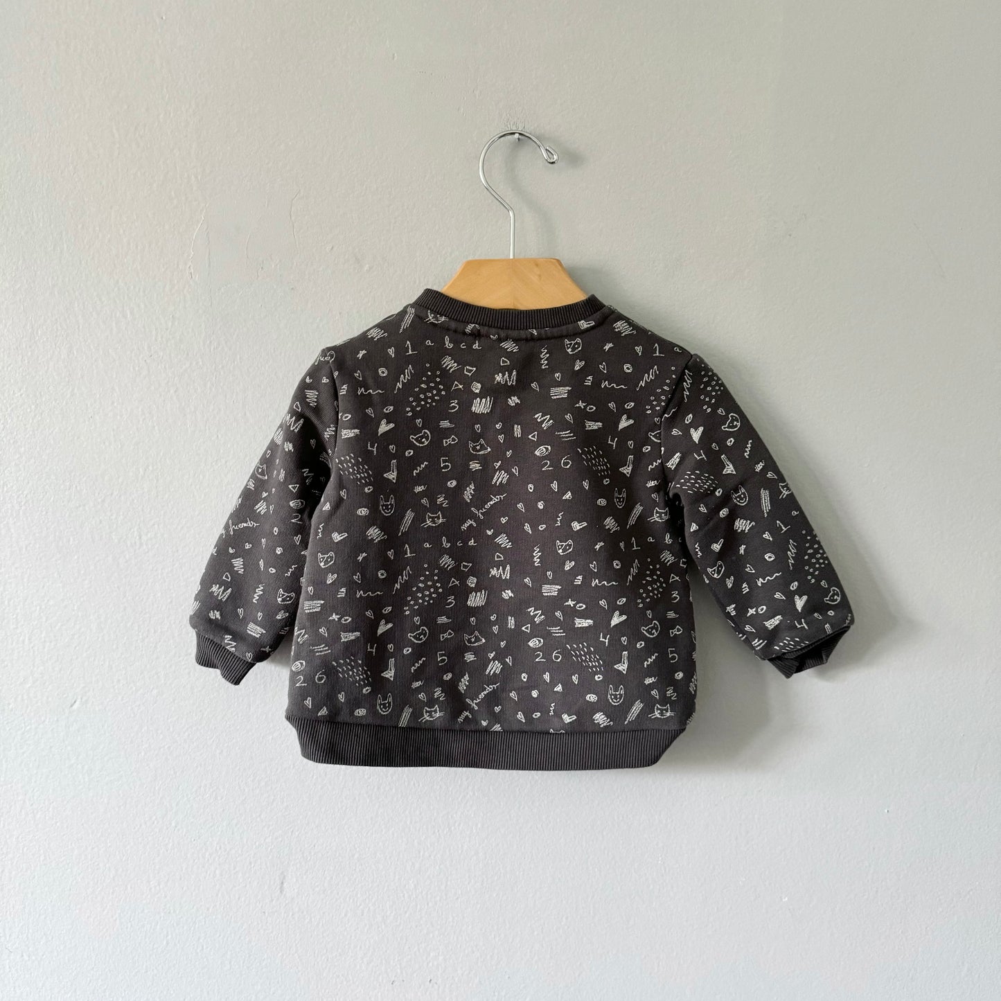 Zara / Dark grey sweatshirt / 9-12M