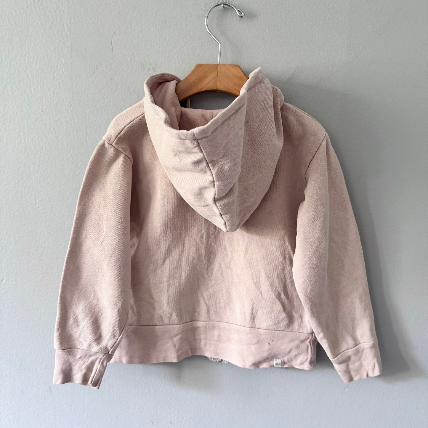Mini mioche / Light pink zip up hoodie / 3-4Y
