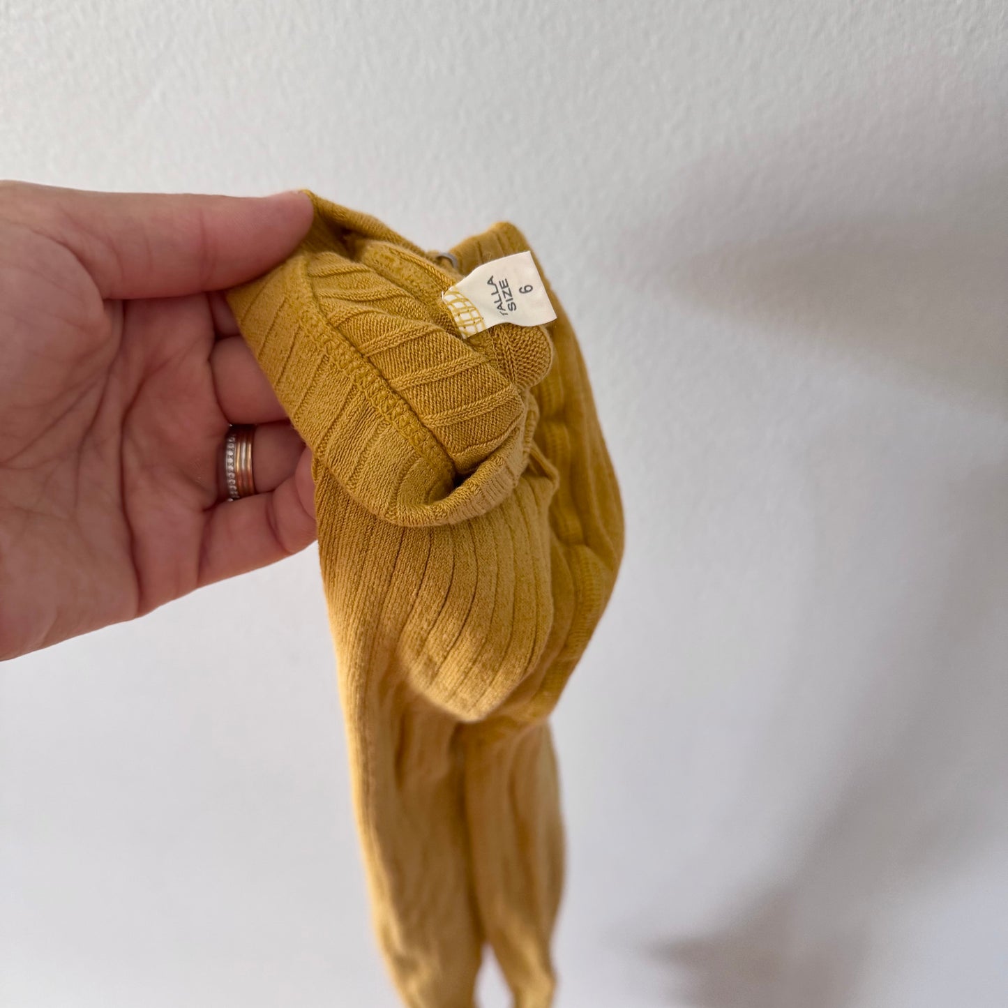 No brand / Mustard tights / 5-6Y