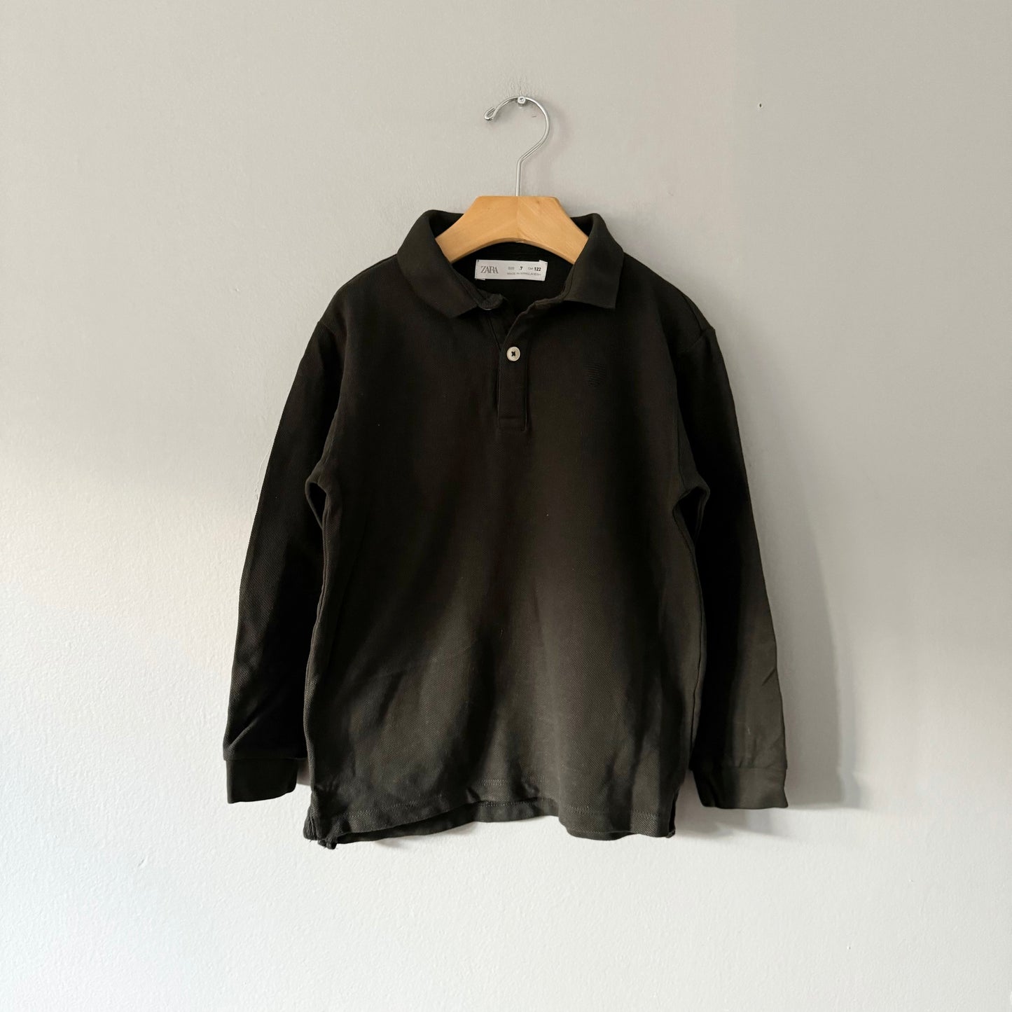 Zara / Long sleeve polo shirt / 7Y