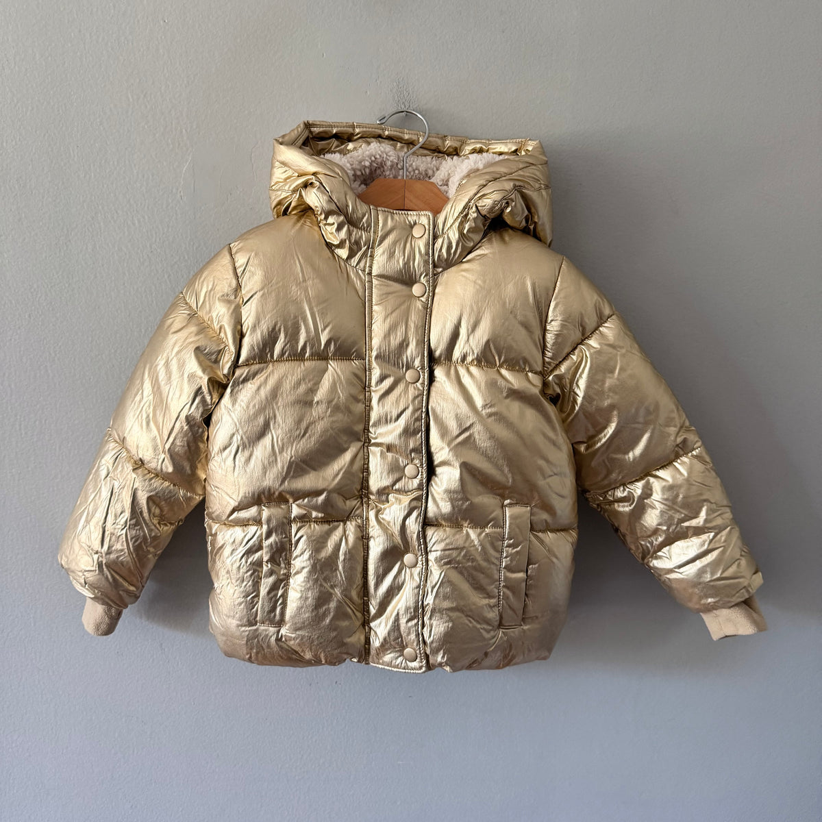 Gap / Gold sherpa lined winter jacket / 5Y