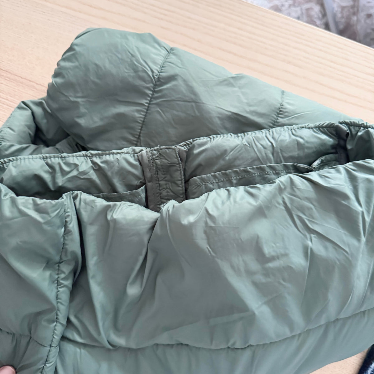 Zara / Khaki light puffer jacket / 8Y