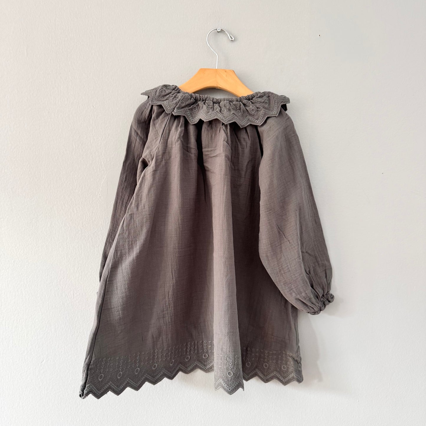 Quincy Mae / Long Sleeve Isla Dress	& bloomer set / 4-5Y