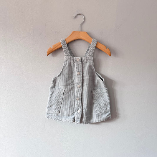 Zara / Light blue overall skirt / 12-18M