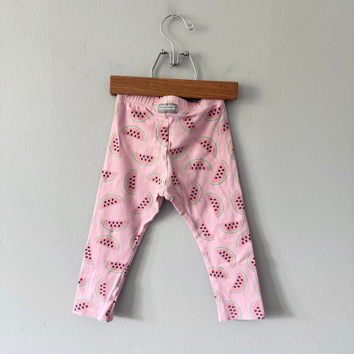 Ollie Jones / Pink watermelon leggings / 2T