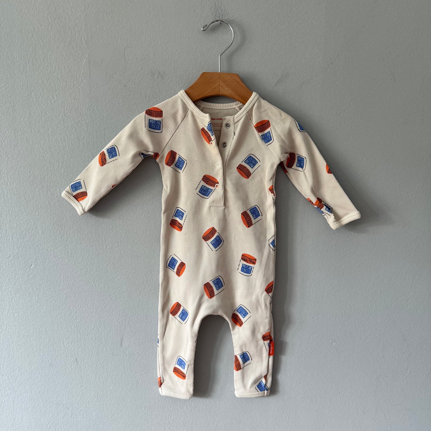 m(h)ome wear / Ribbed romper / 6-9M