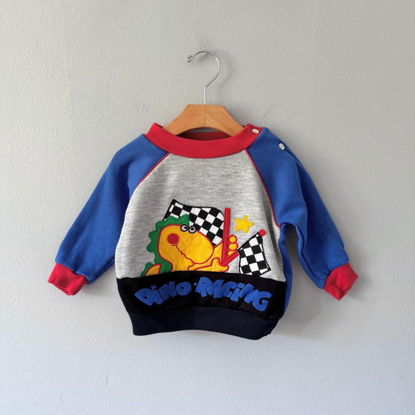 Vintage / Dino racing sweatshirt / 24M
