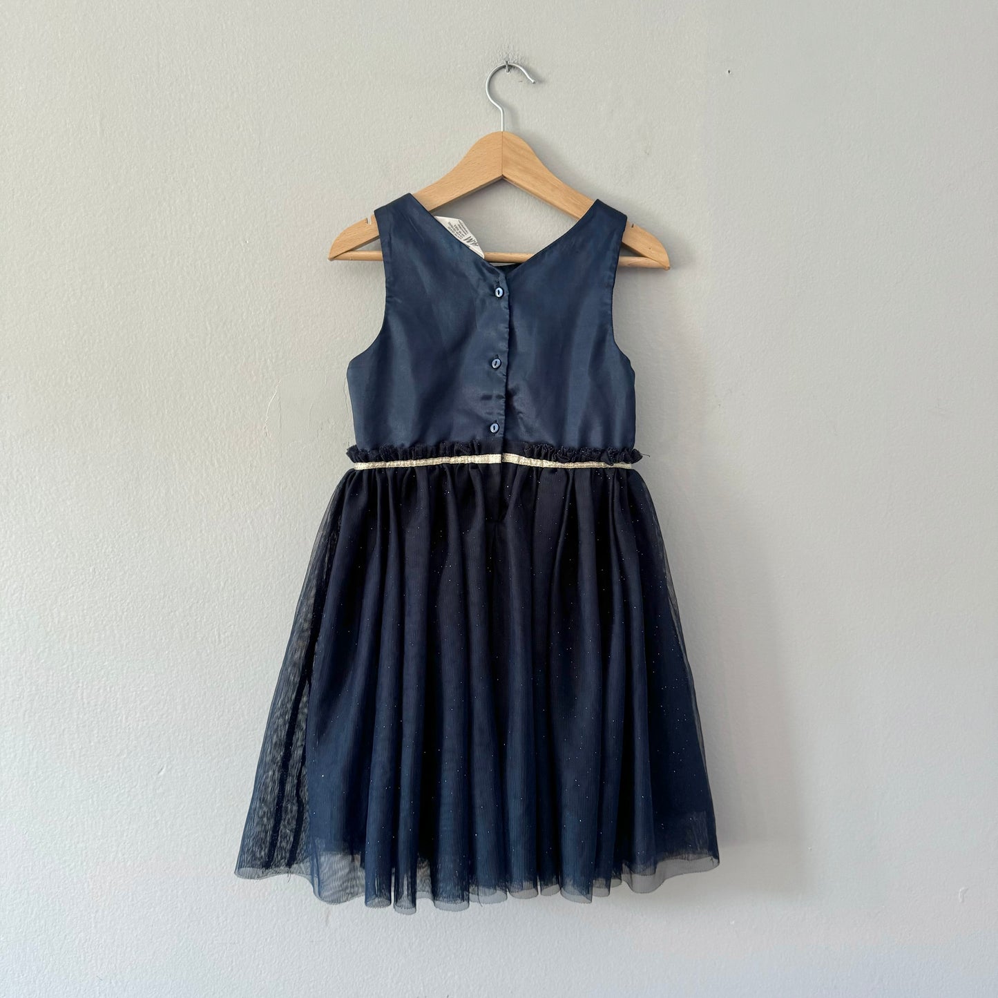 H&M / Navy party dress / 4-5Y