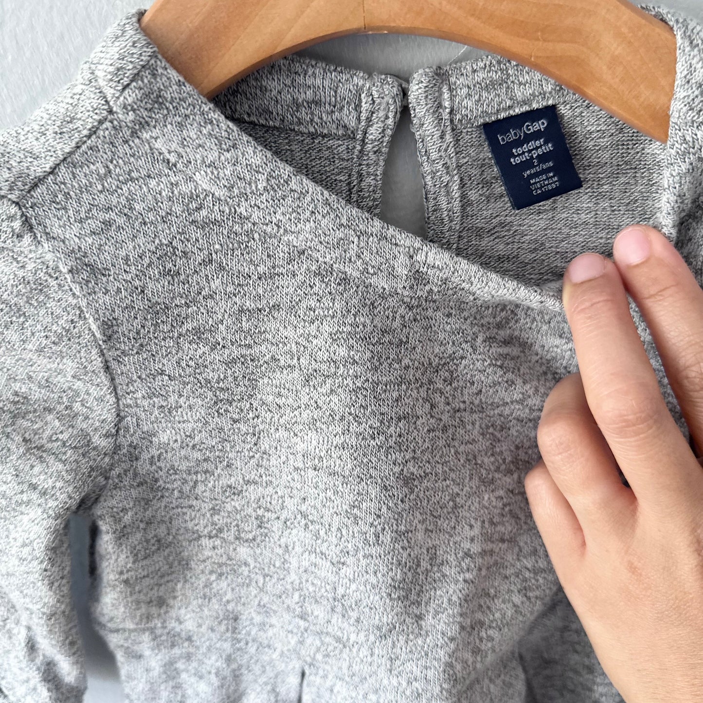 Gap / Grey cotton knit dress / 2Y