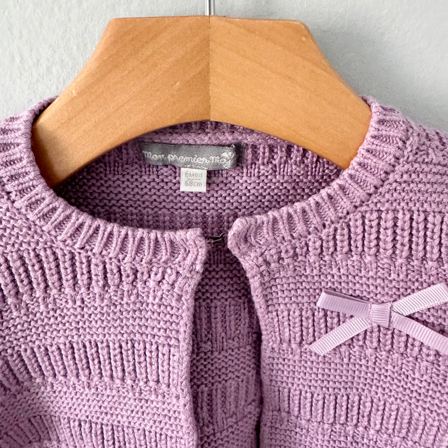 Mon premier major / Purple cardigan / 6M