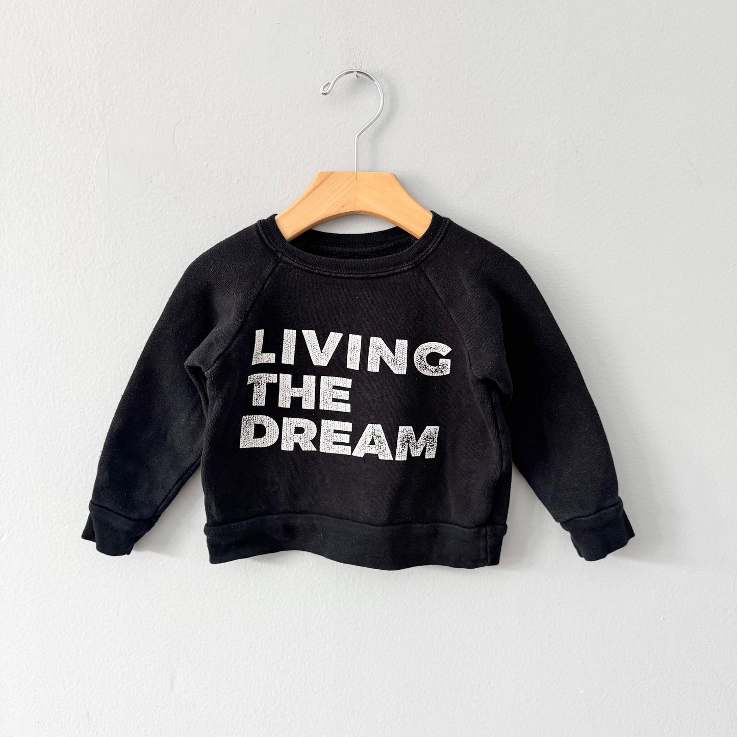 Mini mioche / Sweat Living the dream noir / 12-18M
