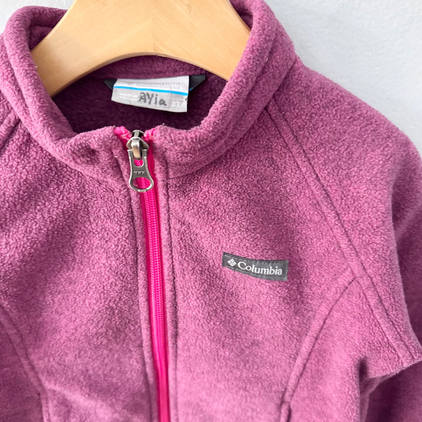 Columbia / Pink fleece zip up jacket / 3T