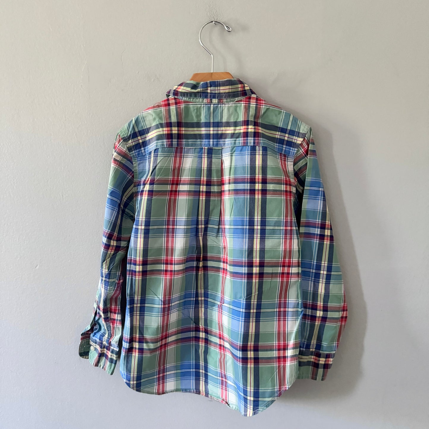 Polo Ralph Lauren / Green checked shirt / 6Y