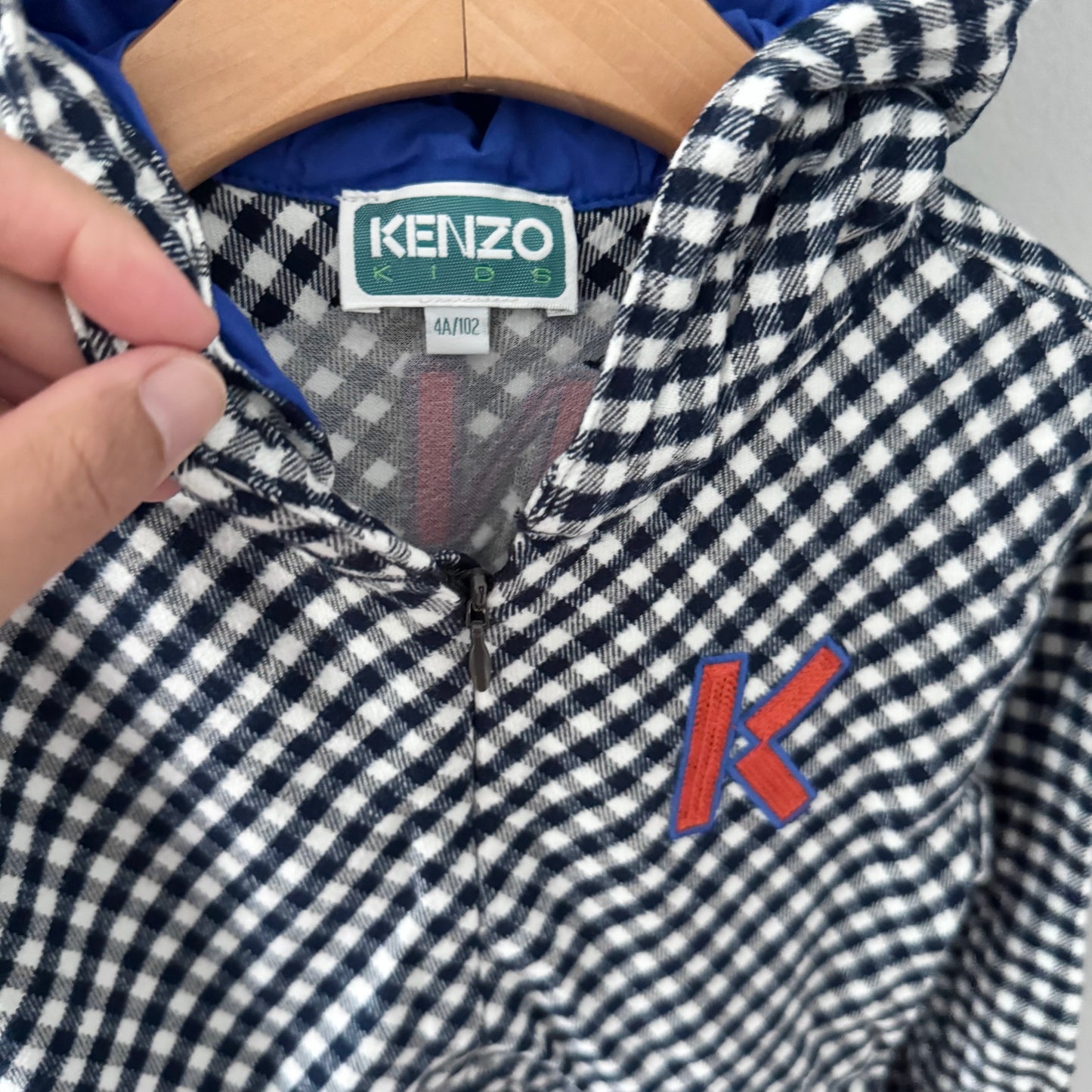 Kenzo / Plaid check dress / 4Y